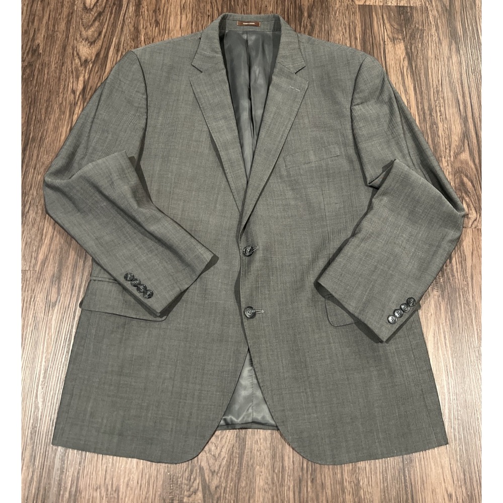 PETER MILLAR Wool Blazer Sport Coat Casual Jacket Men's Size 46R Color Gray
